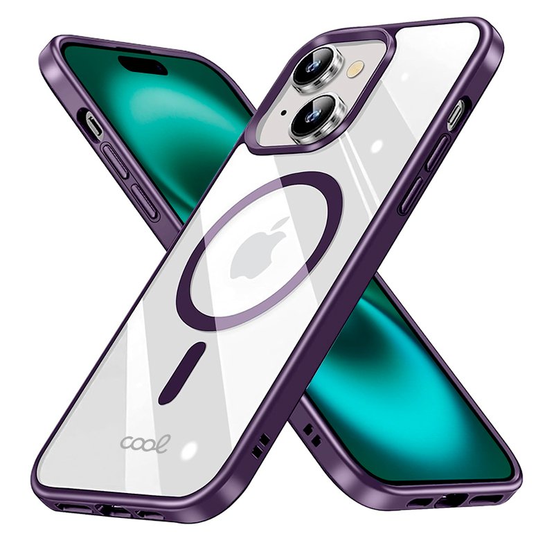 COOL Magnetic Case for iPhone 16 Plus, Purple Edge