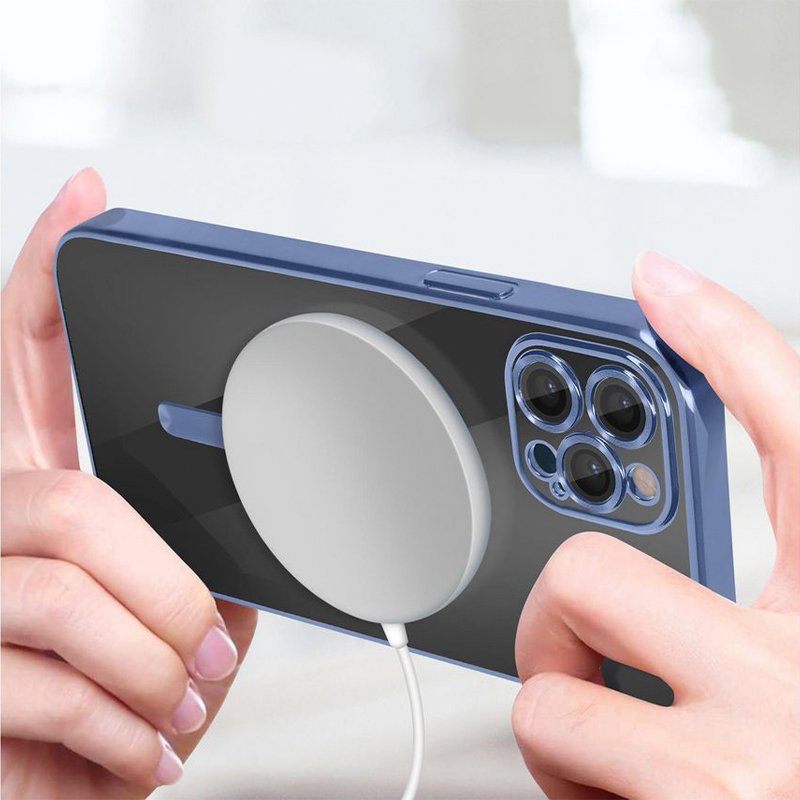 COOL Case for iPhone 16 Pro Magnetic Light Blue Edge