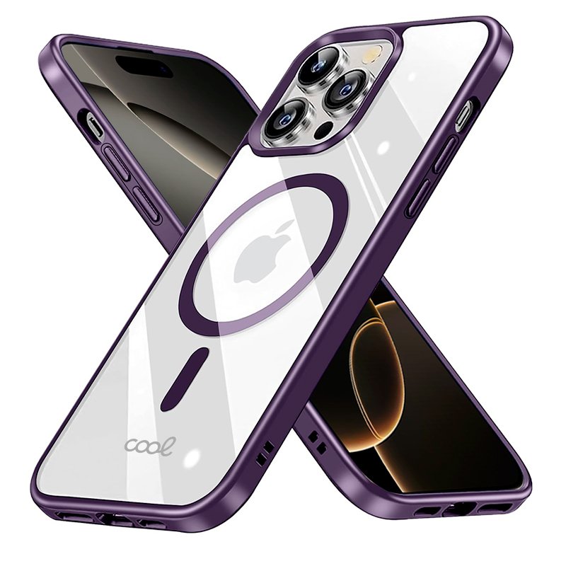 COOL Case for iPhone 16 Pro, Magnetic, Purple Edge