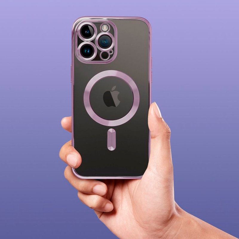 Carcasa COOL para iPhone 17 Magnética Borde Violeta