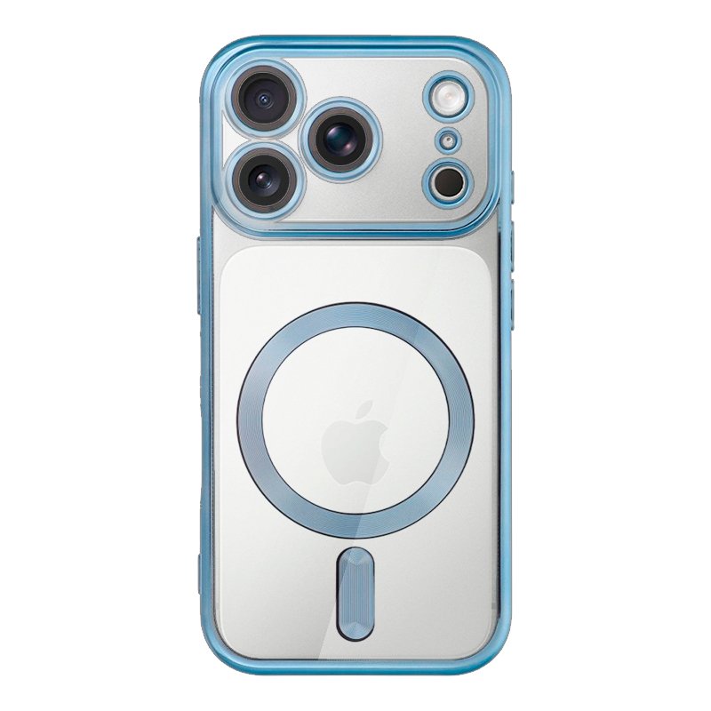 COOL Case for iPhone 17 Pro, Magnetic, Light Blue Edge
