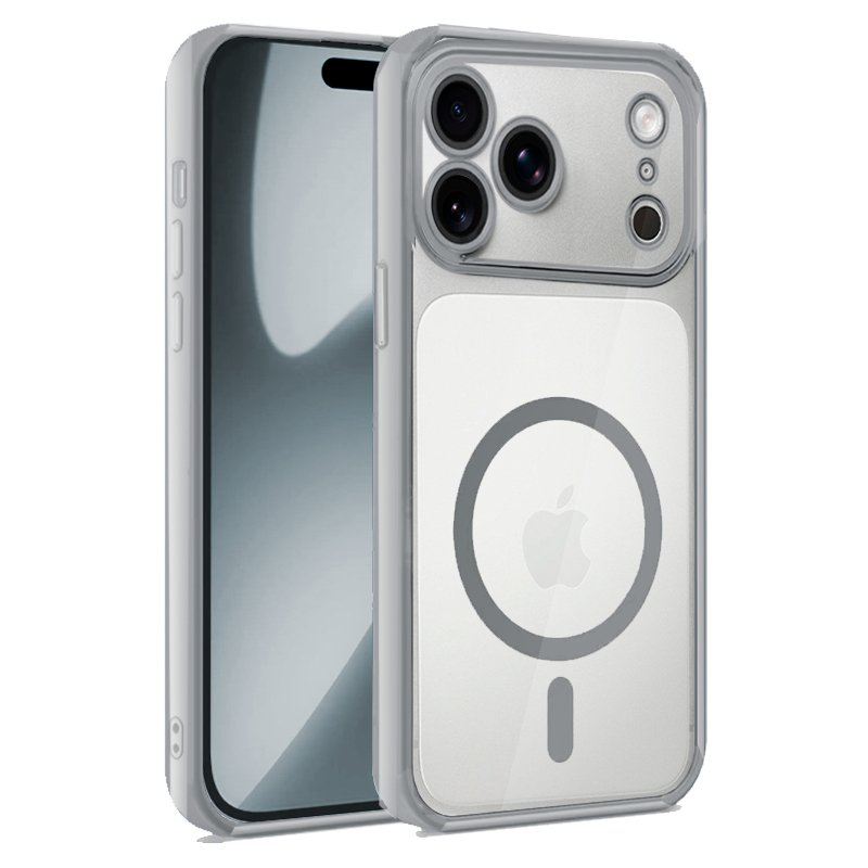 Carcasa COOL para iPhone 17 Pro Magnética Borde Plata