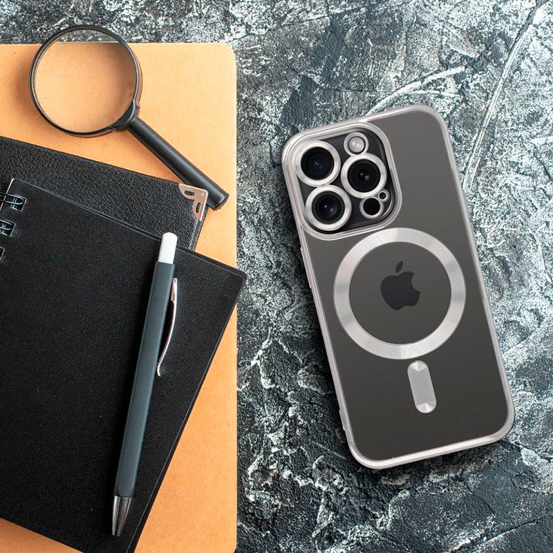 COOL Case for iPhone 17 Pro Magnetic Silver Edge