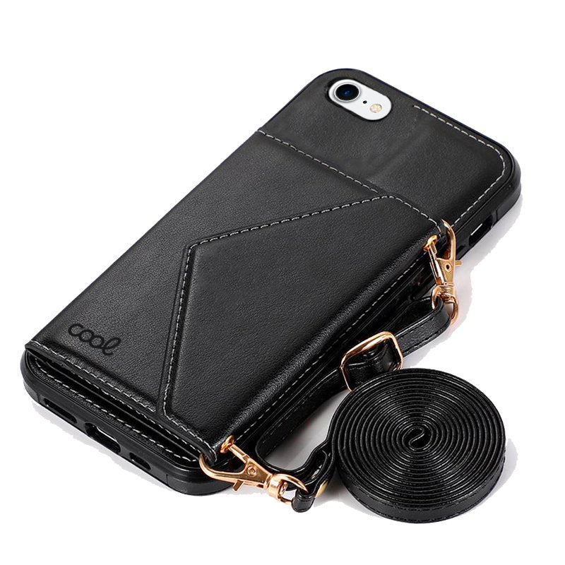 COOL Case for iPhone 7 / 8 / SE (2020) / SE (2022) Hanging Wallet Black