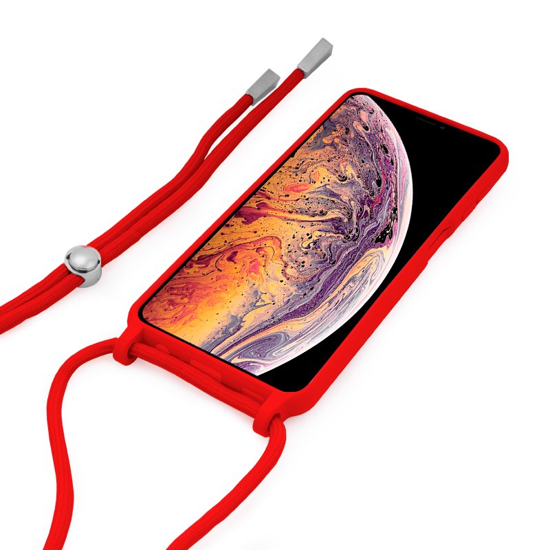 COOL Case for iPhone XS Max, Red Plain Cord