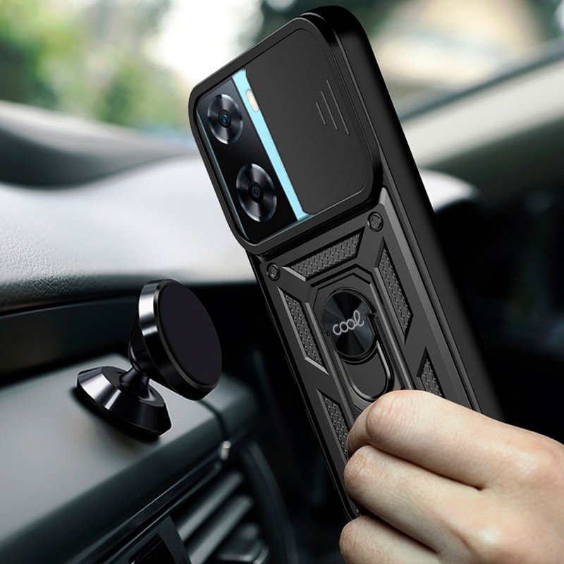 COOL Case for Oppo A57s / A77 5G / Realme Narzo 50 5G Hard Ring Black