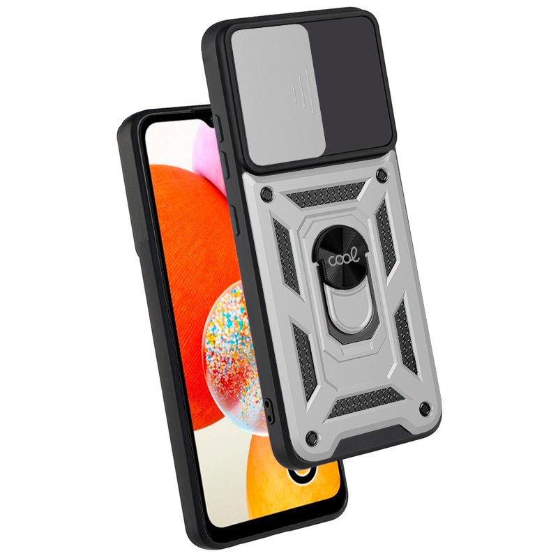 COOL Case for Samsung A145 Galaxy A14 / A14 5G Hard Ring Silver