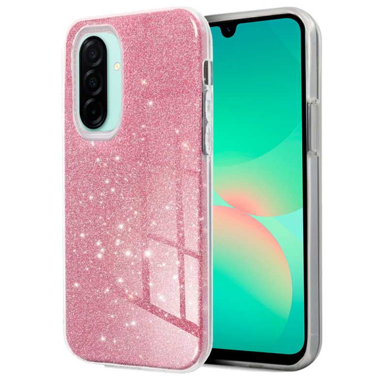 Carcasa COOL para Samsung A266 Galaxy A26 5G / A17 5G Glitter Rosa