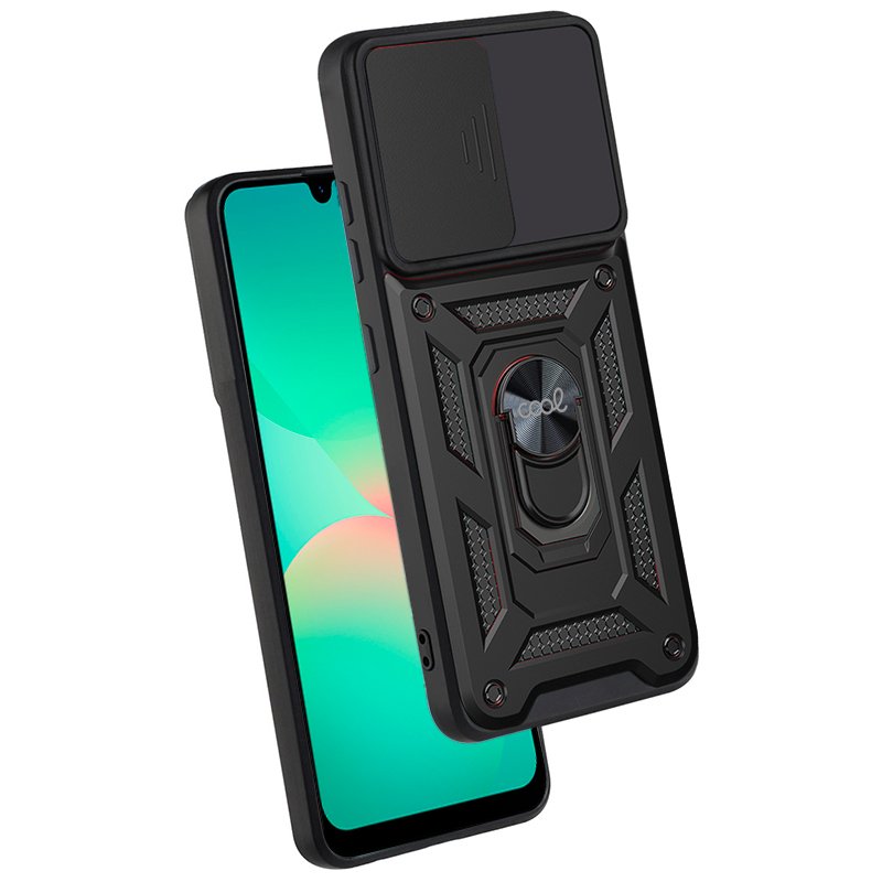 Carcasa COOL para Samsung A266 Galaxy A26 5G / A17 5G Hard Ring Negro