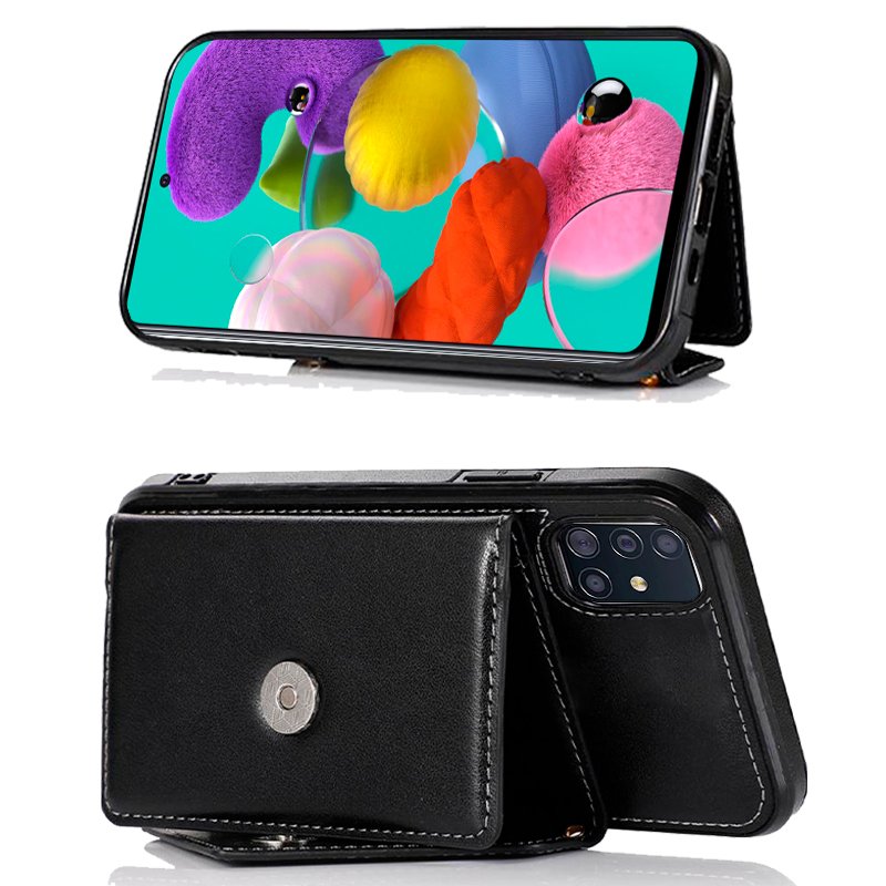 COOL Case for Samsung A515 Galaxy A51 Hanging Wallet Black