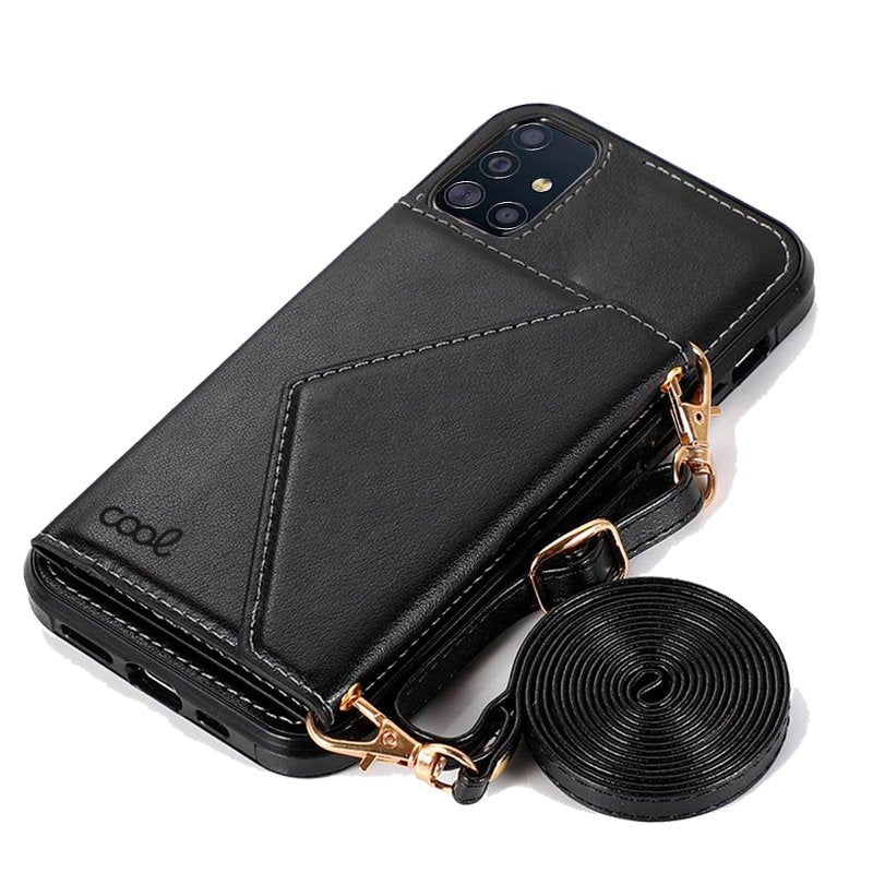 COOL Case for Samsung A515 Galaxy A51 Hanging Wallet Black