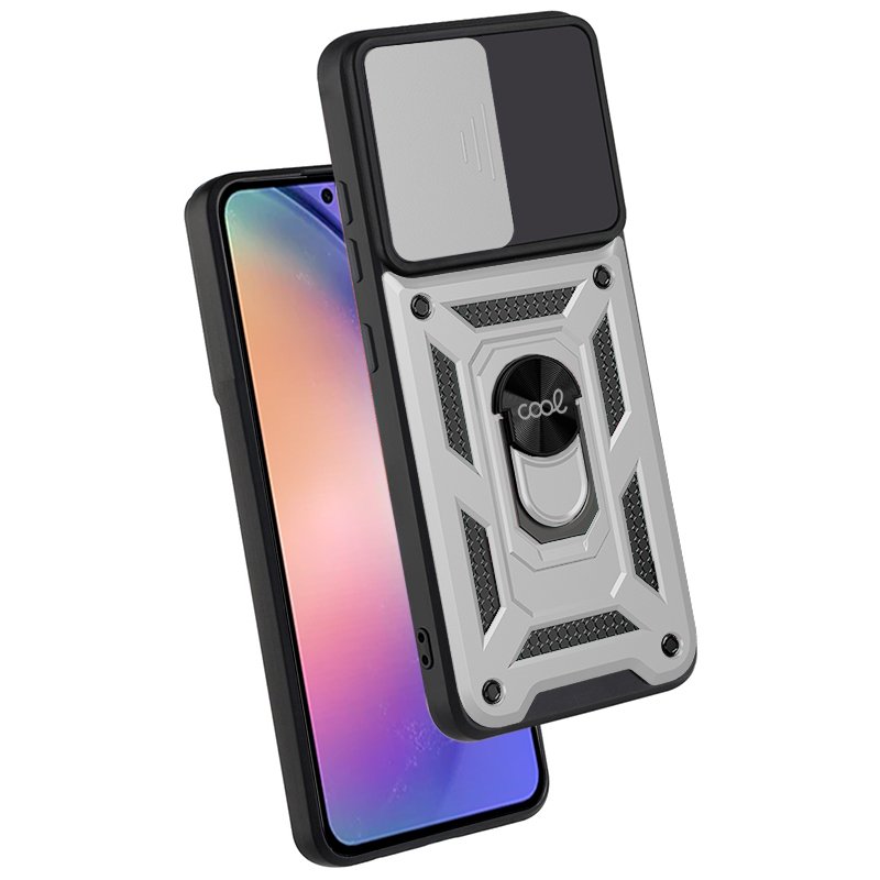 COOL Case for Samsung A546 Galaxy A54 5G Hard Ring Silver
