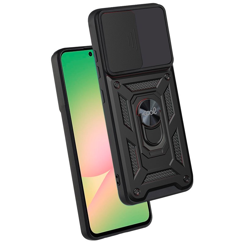 COOL Case for Samsung A566 Galaxy A56 5G Hard Ring Black
