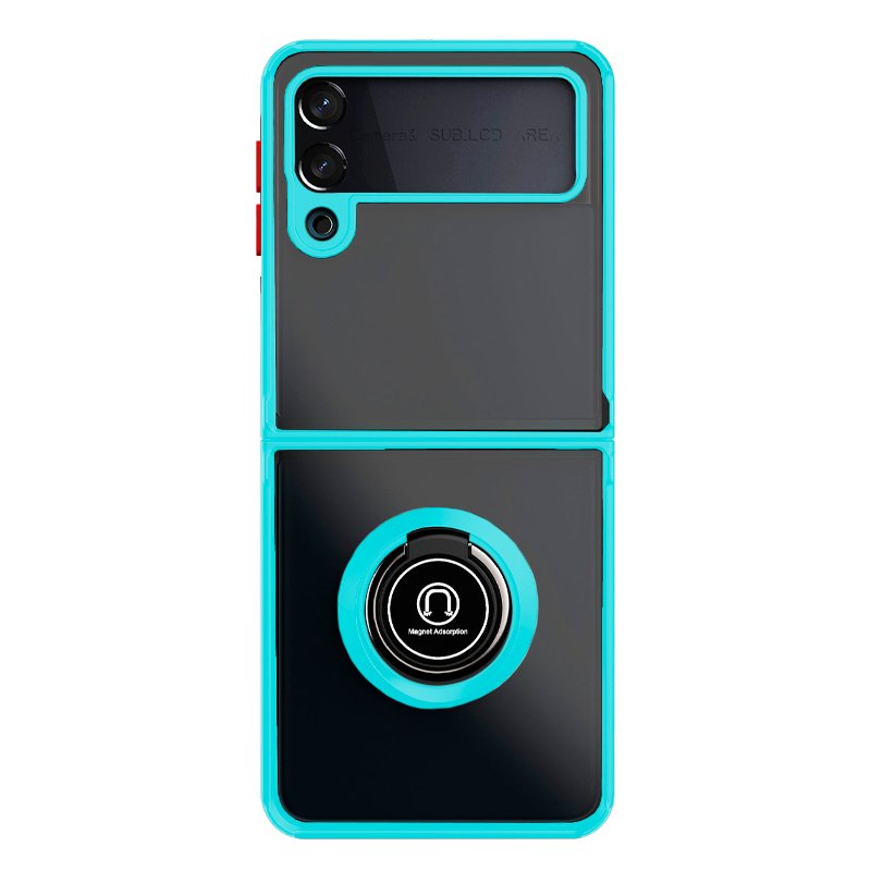 COOL Case for Samsung F711 Galaxy Z Flip 3 Hard Ring Light Blue