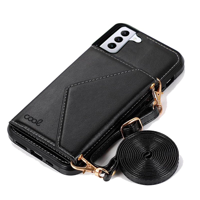 COOL Case for Samsung G990 Galaxy S21 Hanging Wallet Black