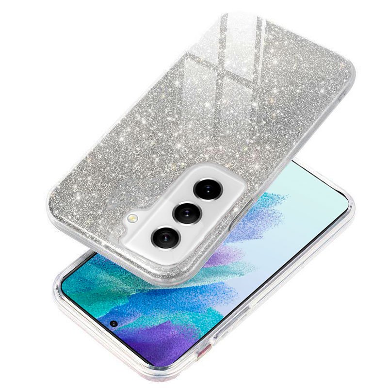 COOL Case for Samsung G990B Galaxy S21 FE Silver Glitter