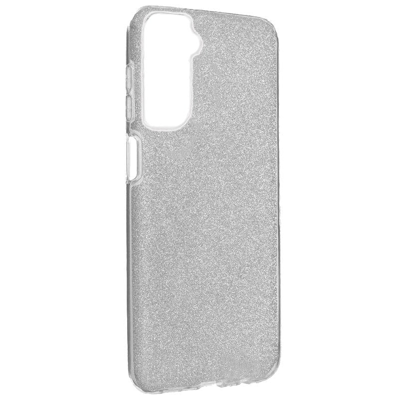COOL Case for Samsung G990B Galaxy S21 FE Silver Glitter