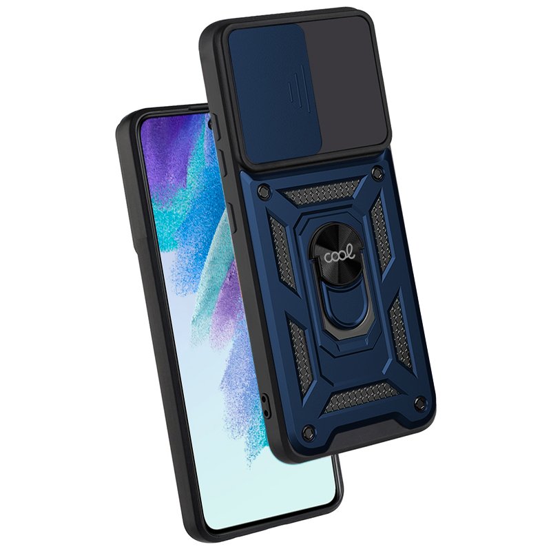 COOL Case for Samsung G990B Galaxy S21 FE Hard Ring Navy