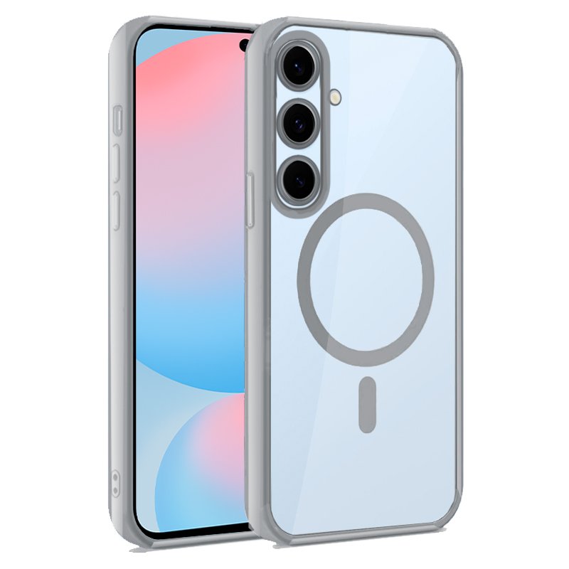 Carcasa COOL para Samsung S721 Galaxy S24 FE Magnética Borde Plata