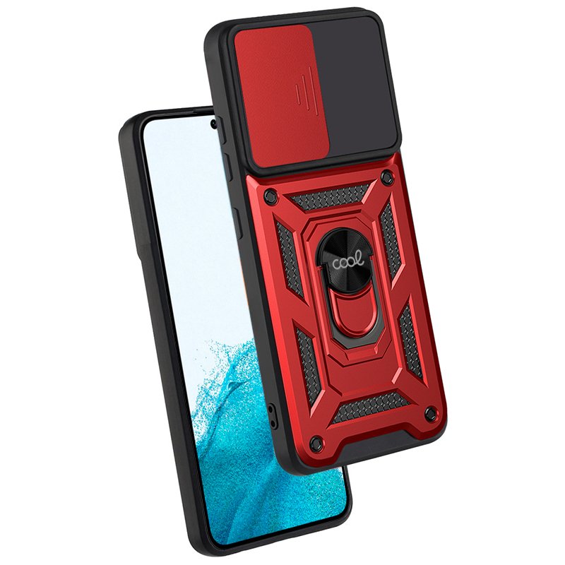 COOL Case for Samsung S901 Galaxy S22 Hard Ring Red