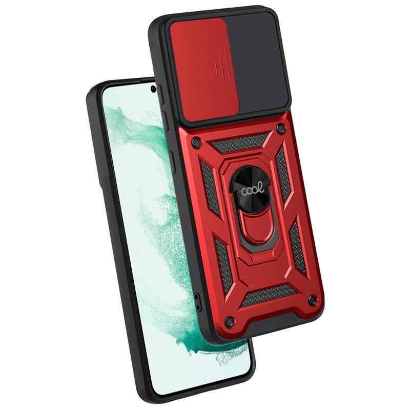 COOL Case for Samsung S906 Galaxy S22 Plus Hard Ring Red