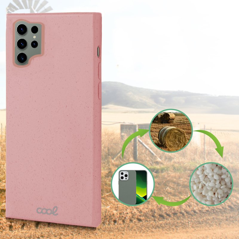 COOL Case for Samsung S918 Galaxy S23 Ultra Eco Biodegradable Pink