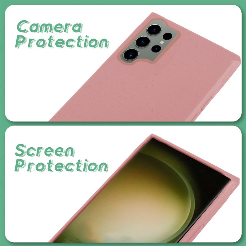 COOL Case for Samsung S918 Galaxy S23 Ultra Eco Biodegradable Pink