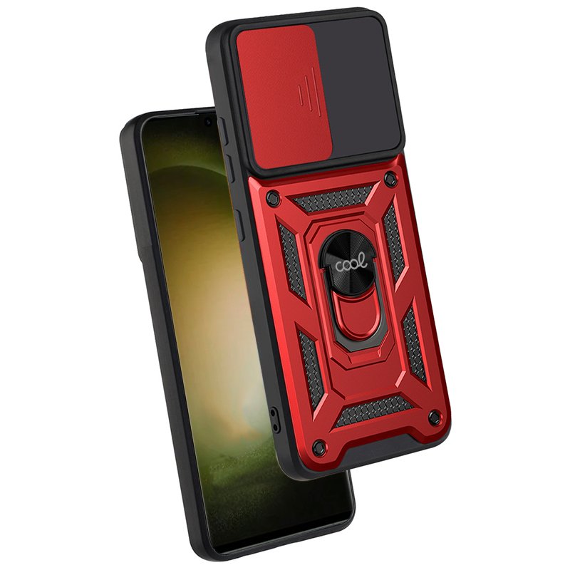 COOL Case for Samsung S918 Galaxy S23 Ultra Hard Ring Red