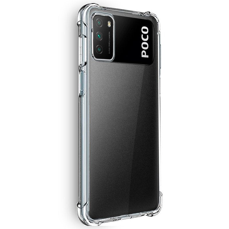 COOL Case for Xiaomi Pocophone M3 / Redmi 9T, Transparent Anti-Shock
