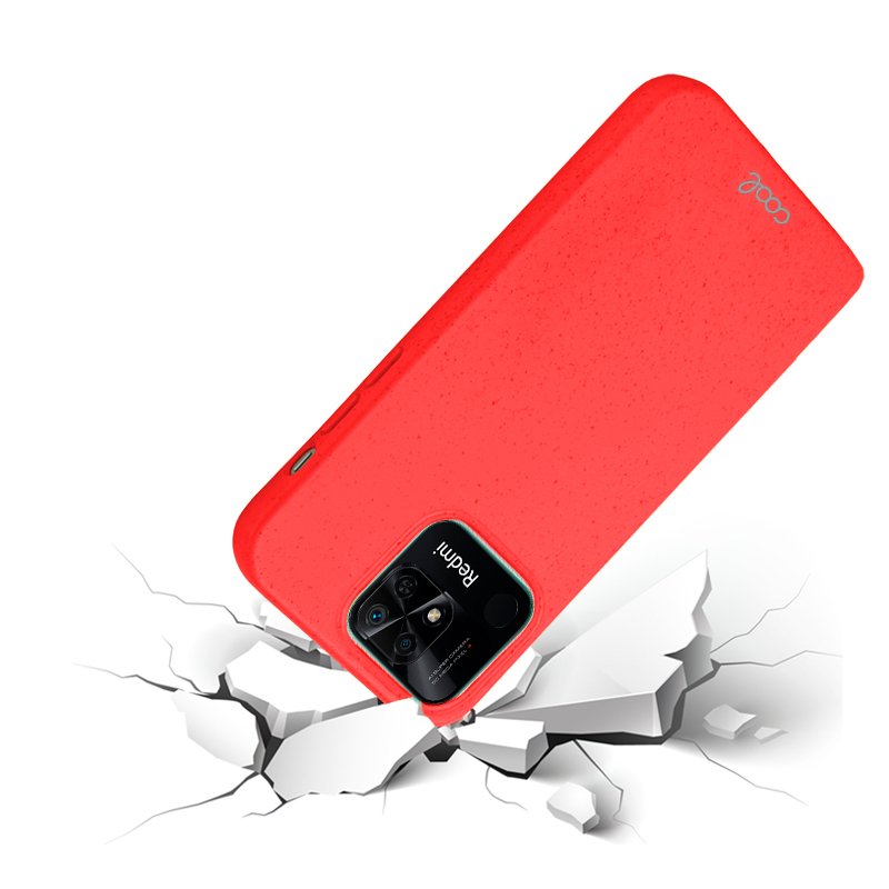 COOL Case for Xiaomi Redmi 10C Eco Biodegradable Red