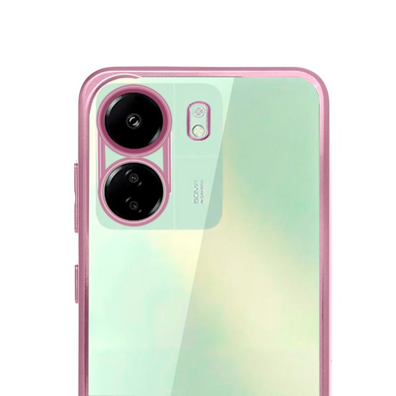 COOL Case for Xiaomi Redmi 13C / 13C 5G / Poco C65 with Metalized Edge (Pink)