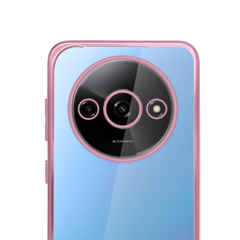 COOL Case for Xiaomi Redmi A3 with Metalized Edge (Pink)