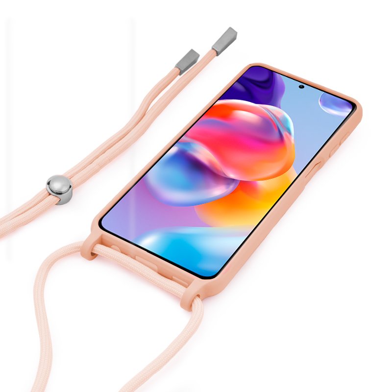COOL Case for Xiaomi Redmi Note 11 Pro Plus 5G, Plain Pink Cord