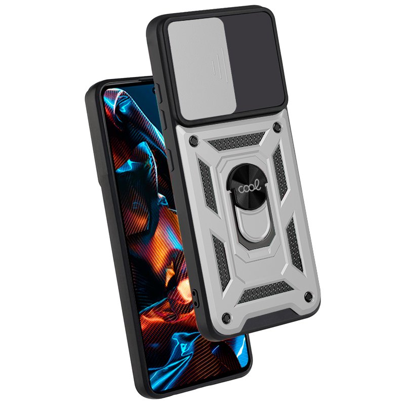 COOL Case for Xiaomi Redmi Note 12 5G / Poco X5 5G Hard Ring Silver