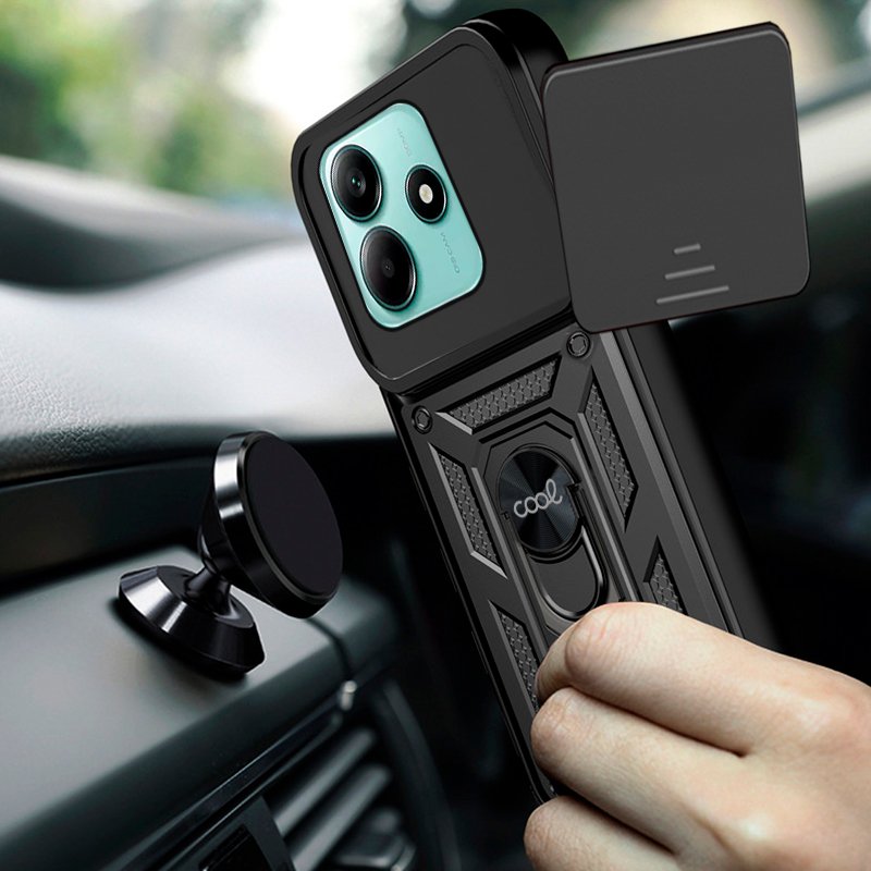 COOL Case for Xiaomi Redmi Note 14 5G Hard Ring Black