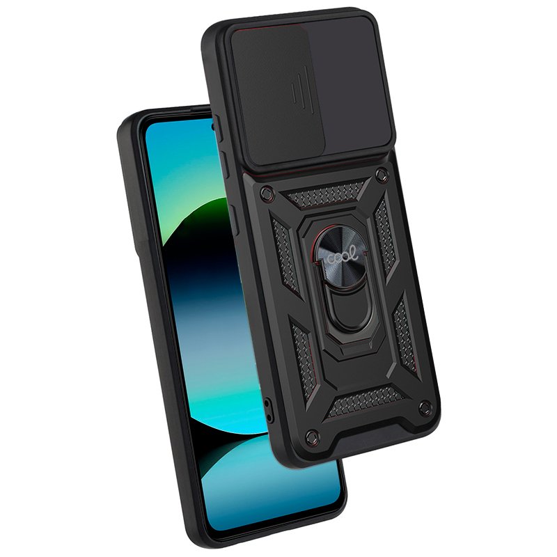 COOL Case for Xiaomi Redmi Note 14 Hard Ring Black