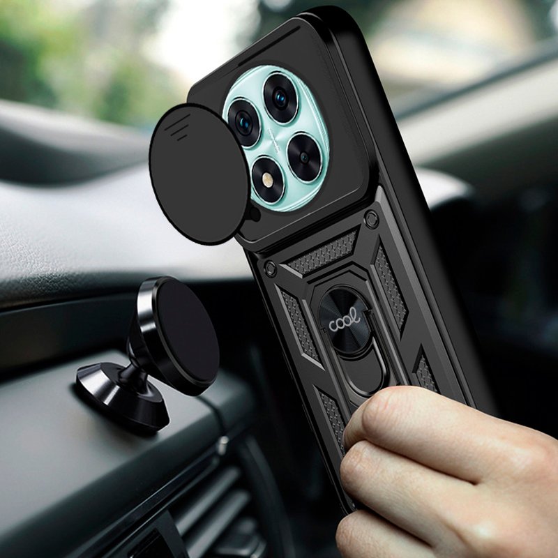 COOL Case for Xiaomi Redmi Note 14 Pro 5G / Note 14 Pro Plus 5G / Poco X7 Hard Ring Black