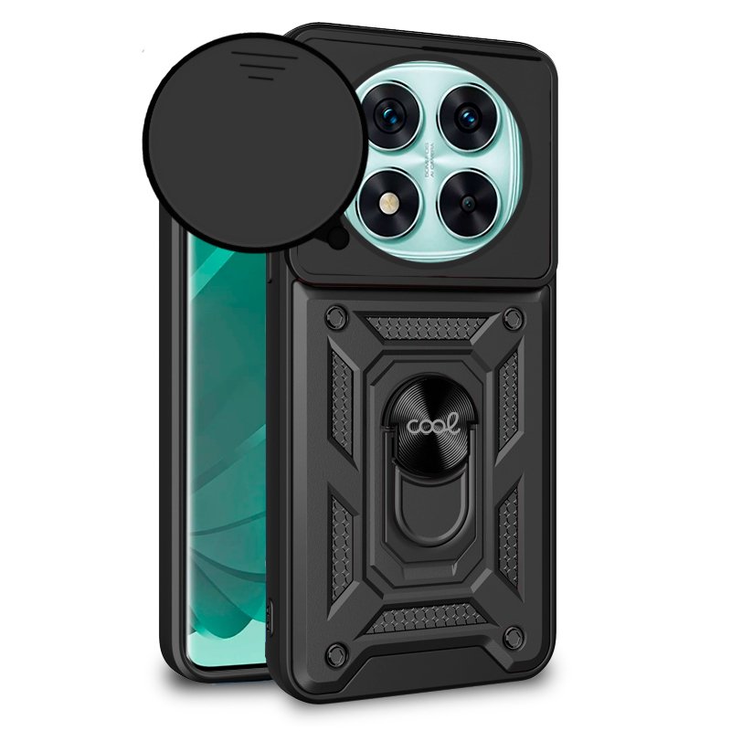 Carcasa COOL para Xiaomi Redmi Note 14 Pro 5G / Note 14 Pro Plus 5G / Poco X7 Hard Ring Negro