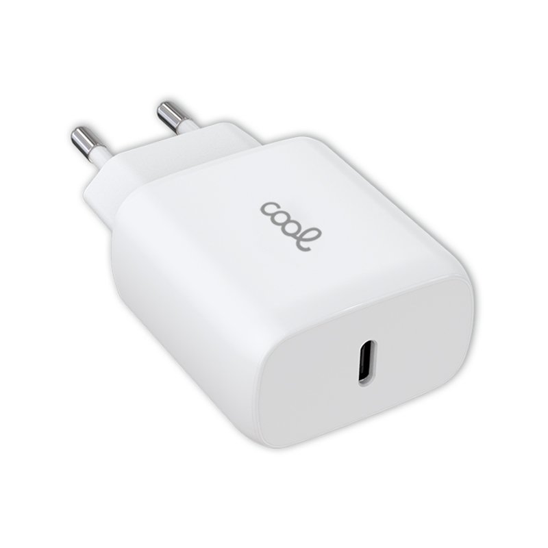 Universal Fast Charger Adapt. (PD) Type-C COOL (25W) White