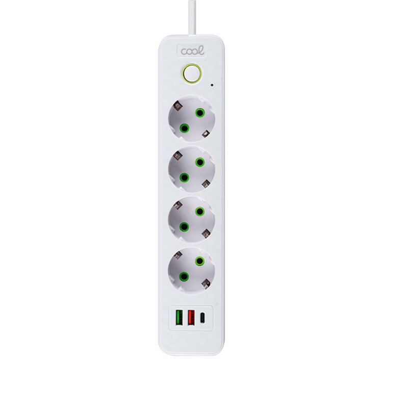 COOL Universal Multi-Port Charger (7-Port Strip) White