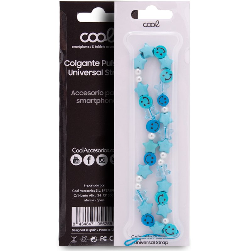COOL Universal Smartphone Hanging Wrist Strap Blue Stars