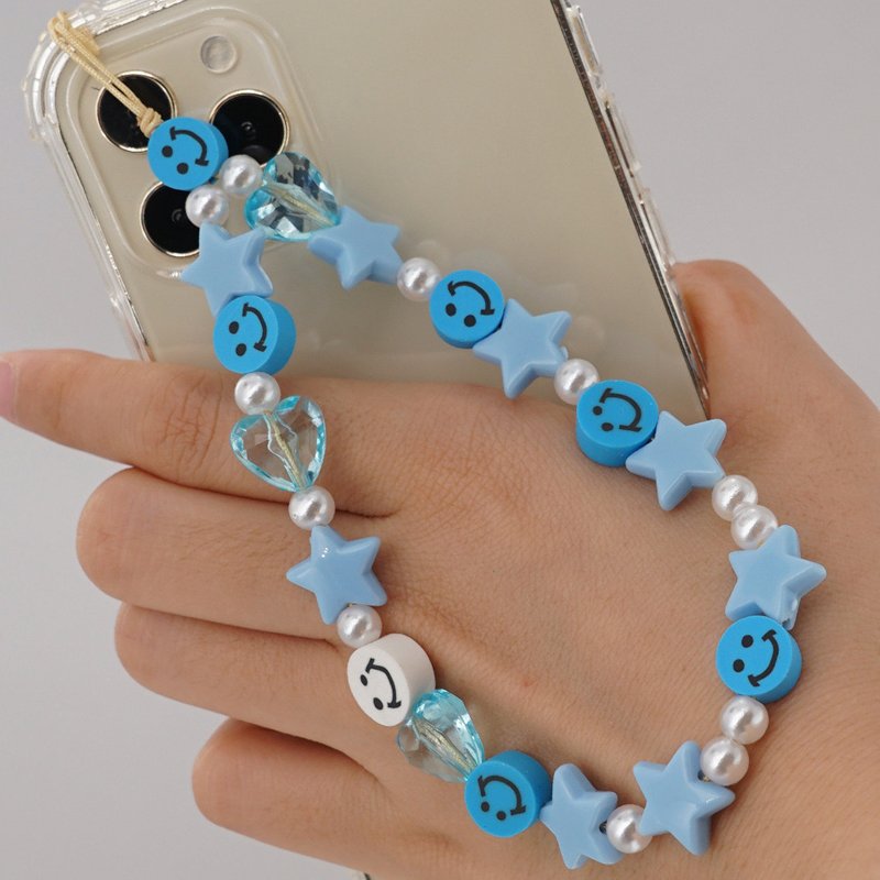 COOL Universal Smartphone Hanging Wrist Strap Blue Stars