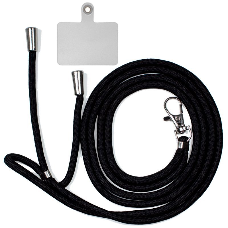 COOL Universal Hanging Cord with Card for Smartphone - Black