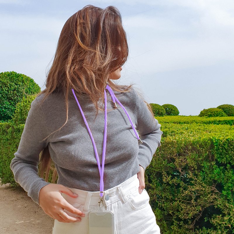 COOL Universal Hanging Cord with Card for Smartphone, Purple