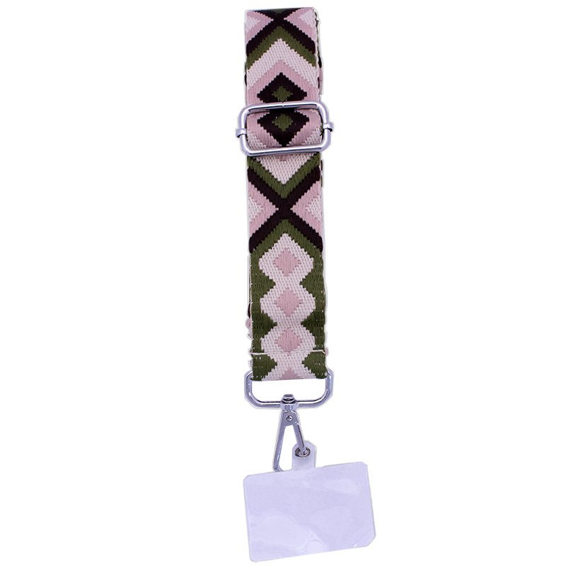 COOL Universal Hanging Strap with Card for Smartphone - Green