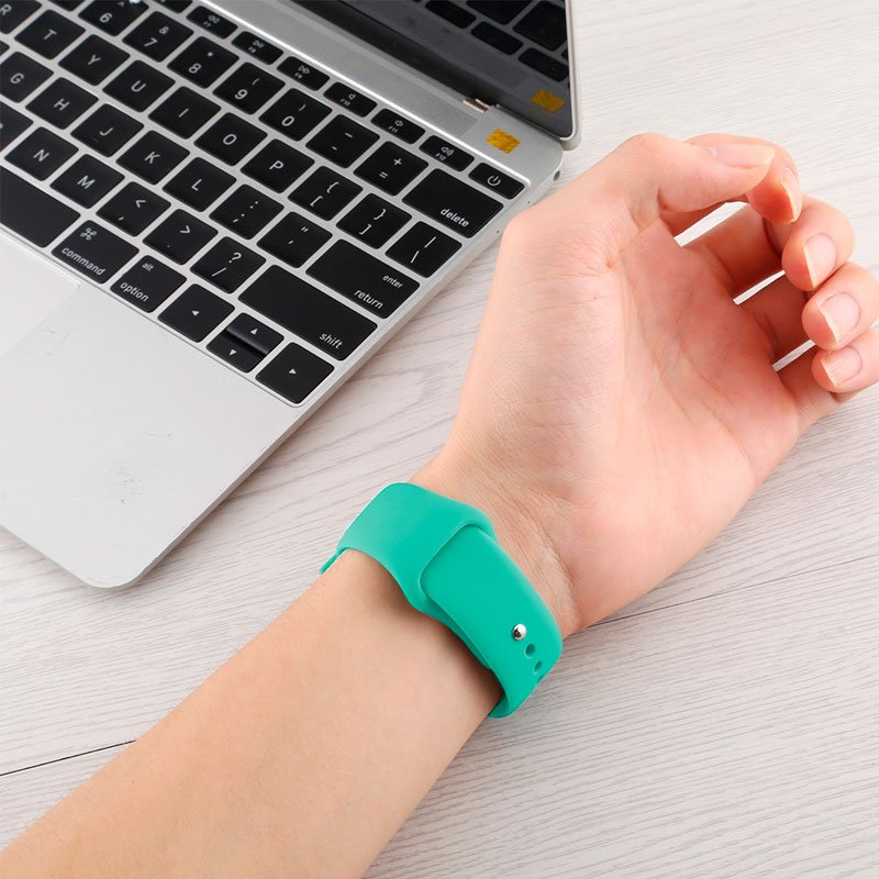 COOL Strap for Apple Watch Series 1 / 2 / 3 / 4 / 5 / 6 / 7 / 8 / 9 / SE (38 / 40 / 41 mm) Mint Rubber