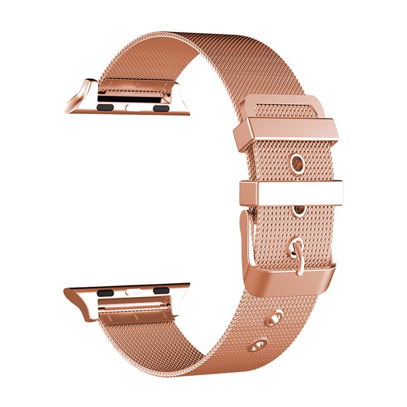 COOL Strap for Apple Watch Series 1 / 2 / 3 / 4 / 5 / 6 / 7 / 8 / 9 / SE (38 / 40 / 41 mm) Rose Gold Metal