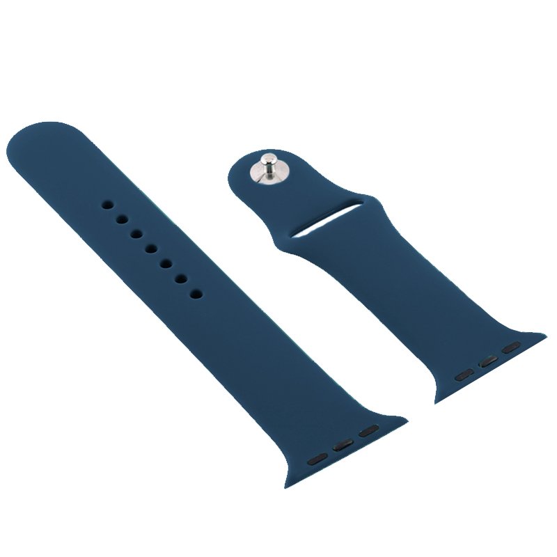 COOL Strap for Apple Watch Series 1 / 2 / 3 / 4 / 5 / 6 / 7 / 8 / 9 / SE (42 / 44 / 45 mm) Blue Rubber