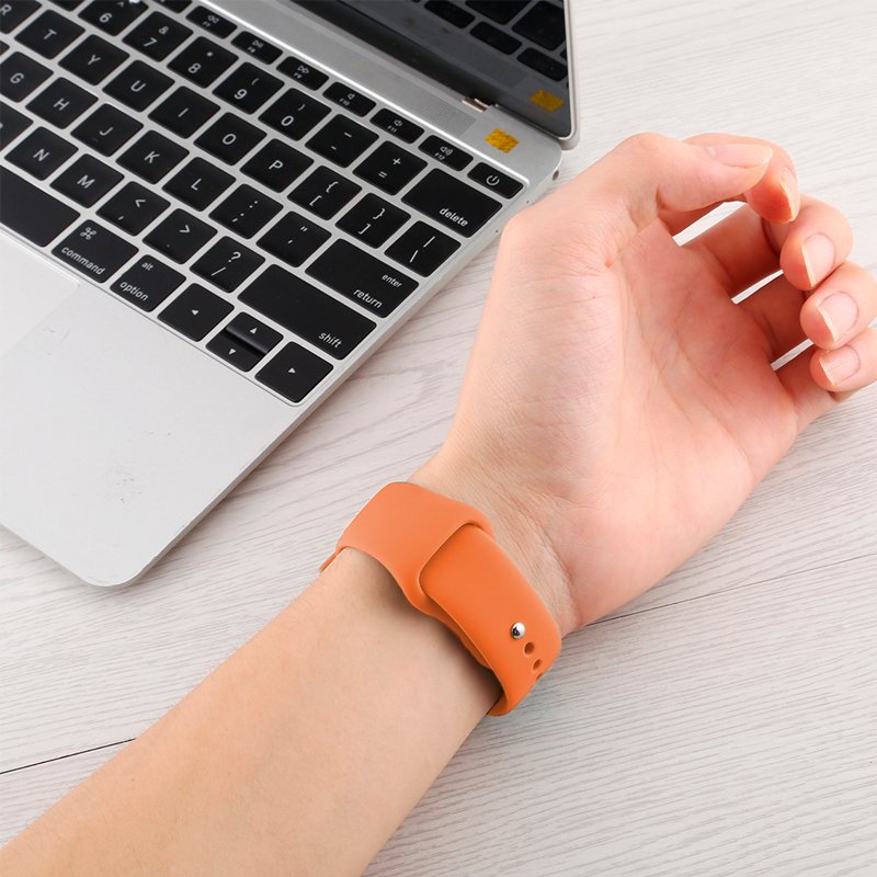 COOL Strap for Apple Watch Series 1 / 2 / 3 / 4 / 5 / 6 / 7 / 8 / 9 / SE (42 / 44 / 45 mm) Coral Rubber