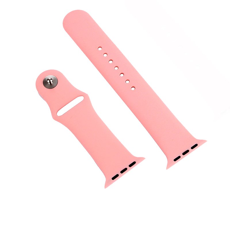 COOL Strap for Apple Watch Series 1 / 2 / 3 / 4 / 5 / 6 / 7 / 8 / 9 / SE (42 / 44 / 45 mm) Pink Rubber